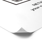 QR-code scannen om toegang tot internetwachtwoord  Poster (Hoek)