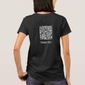 QR-code Scannen op je info Aangepaste grappige T-s T-shirt (Achterkant)