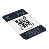 QR-code scannen | Promotionele bedrijfslogo Magneet (Rechterzijde)