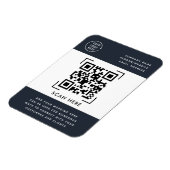 QR-code scannen | Promotionele bedrijfslogo Magneet (Linkerzijde)