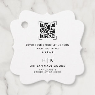 QR-code Scannen Review   Product Bedankt voor je o Bedankjes Labels