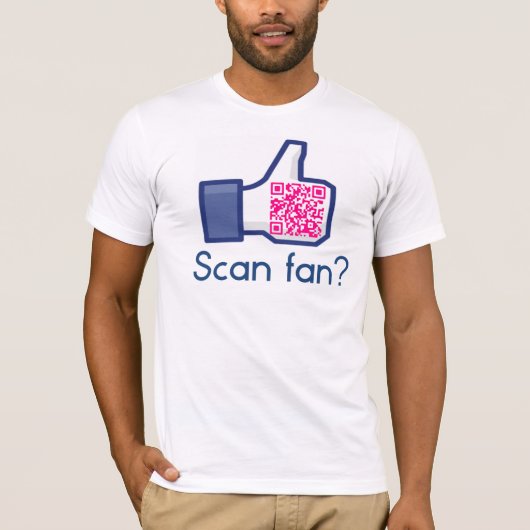 QR-code Scannen ventilatorT-shirt T-shirt (Voorkant)