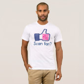 QR-code Scannen ventilatorT-shirt T-shirt (Voorkant volledig)