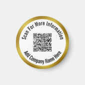 QR-code scannen voor meer informatie en bedrijfsna Magneet (Voorkant)