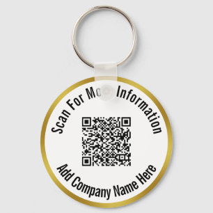 QR-code scannen voor meer informatie Gold en wit Sleutelhanger