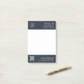 QR-code scannen | Zakelijk logo professioneel  Post-it® Notes (Op bureau)