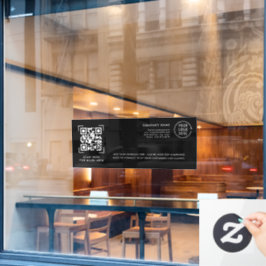 QR-code scannen | Zakelijk logo professioneel Raamsticker