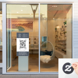 QR-code scannen | Zakelijk logo professioneel Raamsticker