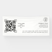 QR-code scannen | Zakelijk logo professioneel Spandoek (Horizontaal)