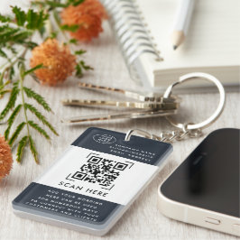 QR-code scannen | Zakelijk logo promotioneel Sleutelhanger