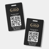 QR-code scanner aangepast logo voor digitaal bedri Badge (Voor- en achterkant)