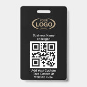 QR-code scanner aangepast logo voor digitaal bedri Badge (Voorzijde)