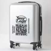 QR-code scanner aangepaste tekst zakelijk professi Sticker (Koffer)