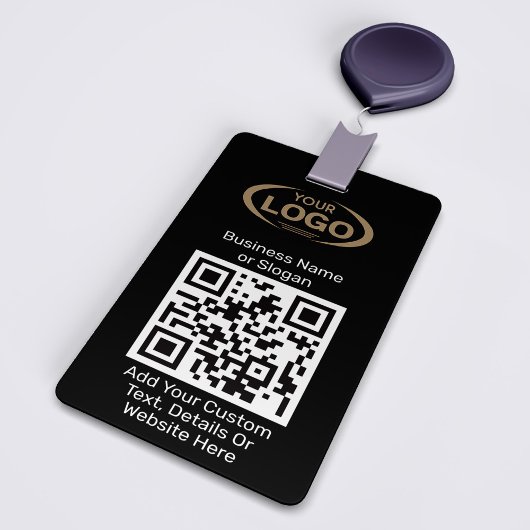 QR-code scanner met aangepast logo voor digitaal b Badge