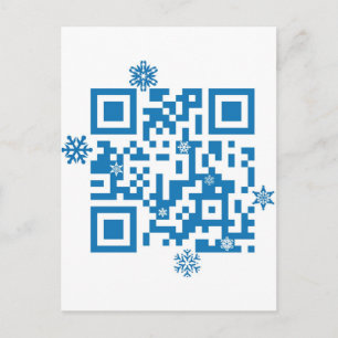 QR-code scant "Vrolijk kerstfeest"! Feestdagenkaart