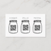 QR-code Scantips voor kleine Visitekaartjes Betali (Voorkant)