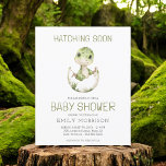 QR Code Schattigee Dinosaur Hatching Soon Baby sho<br><div class="desc">Vier de aankomende aankomst met een grillige "Hatching Soon" baby shower-uitnodiging met schattige waterverf dinosaurussen. Dit charmante ontwerp toont schattige baby dino's in zachte, speelse kleuren, perfect voor een leuk en vrolijk feest. De delicate waterverf brengt een gevoel van creativiteit en warmte met zich mee, waardoor het ideaal is voor...</div>