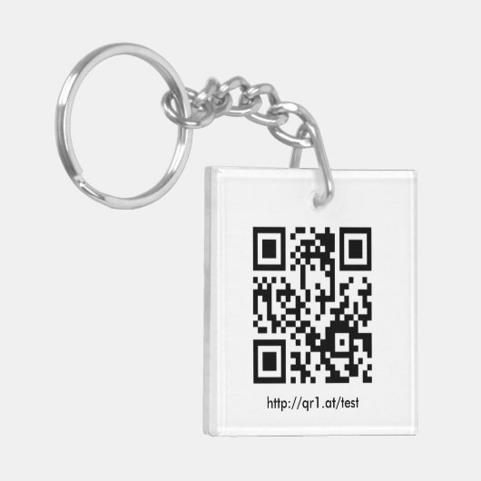QR Code Schlüsselanhänger Sleutelhanger (Voorkant Links)