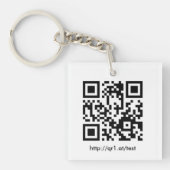 QR Code Schlüsselanhänger Sleutelhanger (Voorkant)