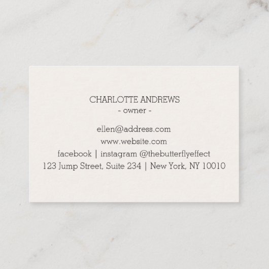 QR-Code, Schönheit, Logo, Linie Art Black Visitekaartje (Achterkant)