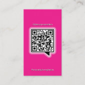 QR Code Schoonheid Cosmetische Trendy Instagram Sc Visitekaartje (Voorkant)