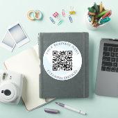 QR Code Schoonmaakbedrijf Vinyl Sticker (iPad Cover)