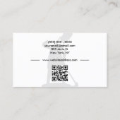 QR-code schoonmaakservice voor schoonmaakpersoneel Visitekaartje (Achterkant)