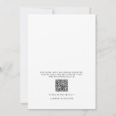 QR-code Script Niets fancy, gewoon liefde Huwelijk Kaart (Achterkant)