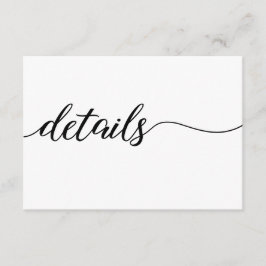 Qr code Script Weduwwebsite details zwart wit Informatiekaartje