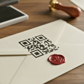 QR Code Self-Inking Rubber Stamp Zelfinktende Stempel