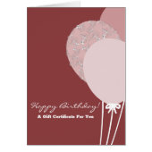 QR Code Services Happy Birthday Cadeaubon (Voorkant)