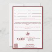 QR Code Services Opmerking December Cadeaubon (Achterkant)