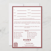 QR Code Services Opmerking Haarstylist Cadeaubon (Achterkant)