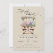 QR Code She's Fresh Off the Market Bridal Shower Kaart (Voorkant)