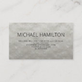 QR-code Silver Foil Modern Profile Visitekaartje (Achterkant)