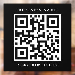 QR Code Simple Black Square Business Raamsticker<br><div class="desc">Creëer uw eigen bedrijfsVenster klampen met QR-code. Voor meer geavanceerde aanpassingen van dit ontwerp,  gelieve te klikken "aanpassen verder"verbinding.</div>