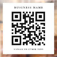 QR Code Simple White Square Business