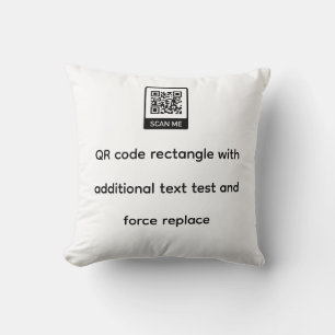 qr-code sjabloon rechthoek met tekst force vervang kussen