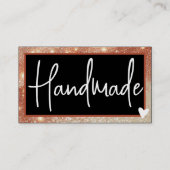 QR Code Sjabloon Stijlvolle Goudbruine Lijsten Har Visitekaartje (Voorkant)