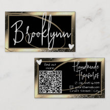 QR Code sjabloon stijlvolle gouden goud frame hart