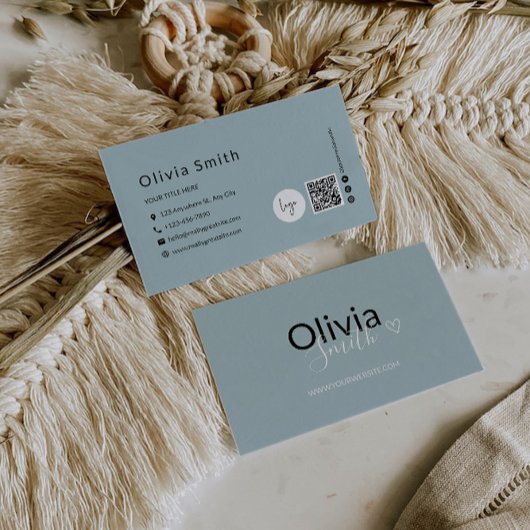 QR-code Sjabloon visitekaartje