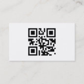 QR-code Sjabloon visitekaartje (Achterkant)