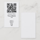 QR-code Sjabloon voor visitekaartjes - Verticaal (Voorkant / Achterkant)