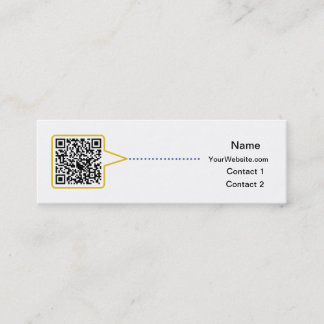 QR-code Skinny-Visitekaartje Mini Visitekaartje
