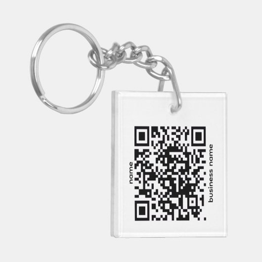 QR-code sleutelhanger (Voorkant Links)