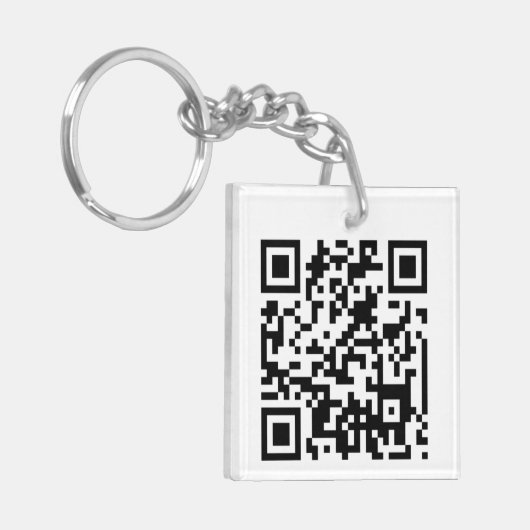 QR-CODE SLEUTELHANGER (Voorkant Links)