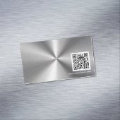 QR Code Sliver Metaal Roestvrijstaal look
Magnetisch Visitekaartje (Voorbeeld)