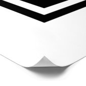 QR-code, snelle responscode, zwart en wit Poster (Hoek)