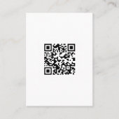 QR-code, snelle responscode, zwart en wit Visitekaartje (Voorkant)