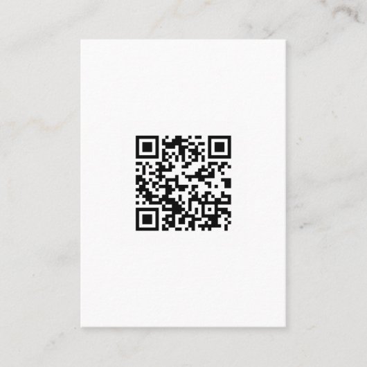 QR-code, snelle responscode, zwart en wit Visitekaartje (Voorkant)